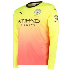 Koszulka Manchester City Trzeci Koszulki Piłkarskie 2019-2020 Długi Rękaw
